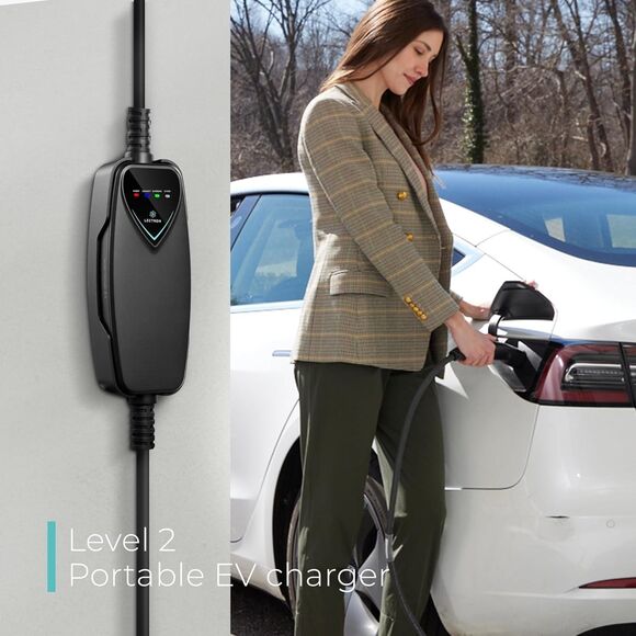 Lectron Level 2 Tesla Charger (WiFi Version) 240V, 40 Amp, NEMA 14-50 Plug 16ft - Picture 2 of 16
